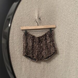 Leopard Print Women's Sleep Shorts